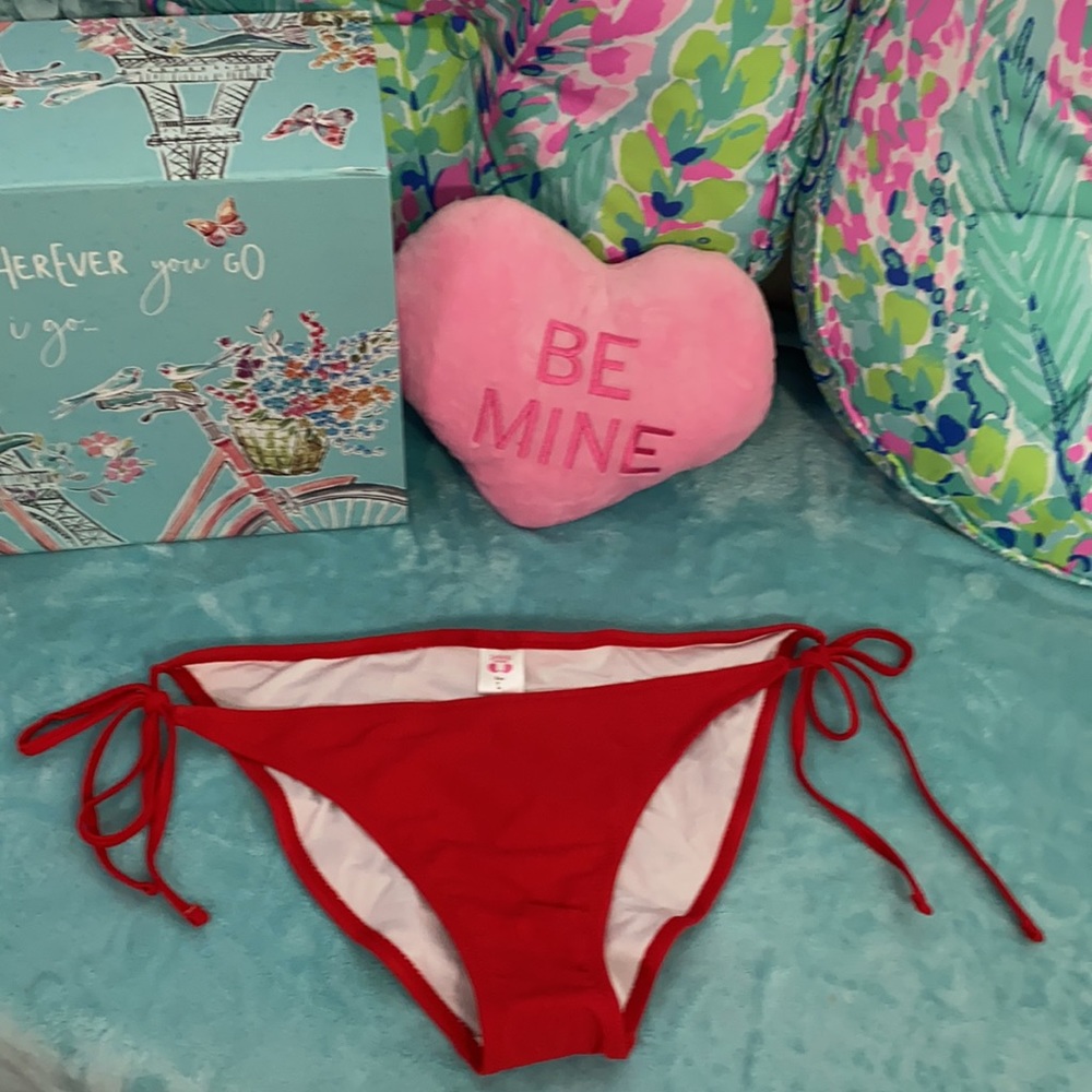 NEW Shekini “cheeky” red bikini swim bottoms